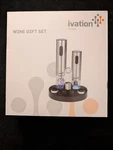 Ivation Wine Gift Set, Includes Stainless Steel Electric Bottle Opener New. Price: $25.00.