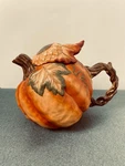 Bella Casa Pumpkin Tea Pot With Sunflower Lid Ceramic Fall Autumn Decor Used. Price: $18.99.