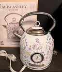 Laura Ashley Electric Tea Dome Kettle 1.7L Rapid Boil Wild Meadow Floral Cottage Open. Price: $94.99.