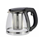 Gleavi Heat Resistant Borosilicate Glass Teapot With Stainless Medium, Black New. Price: $39.14.
