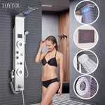 Ello&allo Stainless Steel Led Shower Panel Tower Rain Massage System Body Jets New. Price: $159.00.