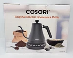 Cosori Electric Gooseneck Kettle Black With 5 Temperature Control Presets & Hold Open. Price: $49.99.