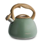 Poliviar Tea Kettle, 2.7 Quart Seaweed Green Finish With Wood Pattern Handle ... New. Price: $53.74.