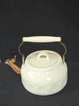 New Hearth & Hand With Magnolia Cream Teapot Copper Accents. Price: $70.99.