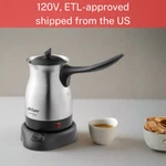 Arzum Cezve Electric Turkish Coffee Maker, Stainless Steel, 120V New. Price: $34.90.