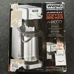 Waring Commercial WCM70PAP Caf Deco Automatic Airpot Coffee Brewer, 120V Open. Price: $628.42.