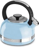 Kitchenaid 2.0-QUART Porcelain Stovetop Tea Whistle Kettle, Qt, Cameo Blue New. Price: $69.99.