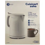 Cuisinart Soho 1-LITER Double-wall Electric Kettle With Cord Storage, Truffle New. Price: $34.99.