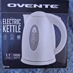 Ovente KP72W Electric Kettle 1.7L 1100W White Wide-mouth Spout Cool-touch Handle New. Price: $21.57.