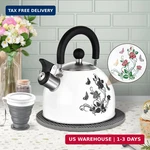 Arc Stainless Steel Whistling Tea Kettle, Magic Color Changing Design 2-QUART New. Price: $46.11.