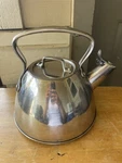 All-clad Stainless Steel Whistling Tea Kettle 2 Qt Stovetop Induction Free Ship Used. Price: $55.99.