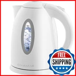 Ovente 1.7L Electric Kettle, Fast Boil, Auto Shut-off, Bpa-free, White KP72W New. Price: $26.12.