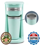 Elite Gourmet EHC117M Personal Single-serve Coffee Maker Brewer W/ Travel Mug New. Price: $44.06.