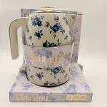 Dwell Studio Electric Water Kettle 1.7L Blue White Floral Toile 1500W New. Price: $85.00.