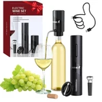 Electric Wine Set 4 Automatic Opener Dispenser Gift New. Price: $117.04.