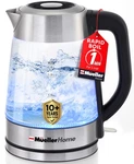 Mueller Rapidboil Electric Kettle 1.8L Borosilicate Glass And Stainless Ste New. Price: $45.13.