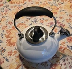 Chantal White Tea Kettle Enamel Steel Whistling Stove Top Excellent Condition Used. Price: $28.99.