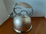 Wolfgang Puck Tea Kettle Pot Stainless Steel 2.45 Qt Nice Used. Price: $28.61.