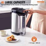 Vevor Hot Water Dispenser, Adjustable 4 Temperatures Boiler And Warmer, 30 New. Price: $80.95.