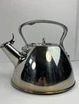 All-clad Stainless Steel Whistling Tea Kettle 2 Qt Stovetop Induction Compatible Used. Price: $47.99.