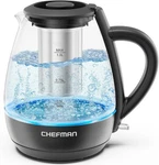 Chefman Electric Kettle With Tea Infuser, Compact 1L (4 Cups), 1500W, Removable New. Price: $28.99.