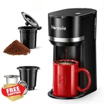 Horavie Single Serve Coffee Maker Cup Grounds Black Fast Brew New. Price: $53.99.