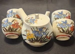 Vintage Japanese Saki/tea Pot With Side Handle, Plus 4 Cups. Excellent Condition Used. Price: $25.99.