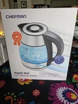 Chefman RJ11-12 1.2L Electric Kettle Stainless Steel New. Price: $14.00.