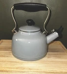 Chantal Enamel On Steel 1.7 Quart Vintage Kettle,l Blue/grey Used. Price: $45.00.
