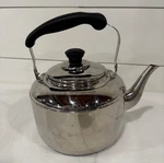 Martha Stewart For Macy's 4.2 Qt. Heavy Gauge Stainless Steel Tea Kettle Used. Price: $24.99.