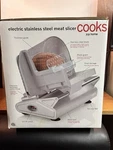 Cooks Jcpenny Home Electric Stainless Steel 150W Meat & Food Slicer Open Box New. Price: $59.99.