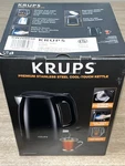 Krups 10-CUP 1.5 Premium Cool Touch Kettle With Heat Protection Black Nib Open. Price: $33.96.