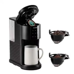 CCM-AK011B 3-IN-1 1.2L K-cup Coffee Maker With 5-CUP Sizes And Self-cleaning Fun New. Price: $63.54.
