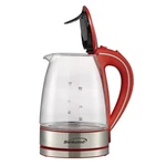 1,100-WATT 1.8-QT. 7-CUP Cordless Tempered-glass Electric Kettle W/ Auto New. Price: $55.84.
