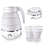 Collapsible Travel Kettle, Silicone Portable Water Boiler Electric 600... New. Price: $37.90.