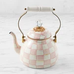 Mackenzie-childs Rosy Check Tea Kettle 2 & 3 Qt New. Price: $149.00.