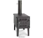 Large Wood Burning Stove Outdoor Camping Cast Iron Steel Fire-box Heat New. Price: $309.99.