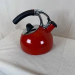 Oxo Good Grips Uplift Red Enamel Stainless Steel Whistling Stovetop Tea Kettle Used. Price: $25.00.