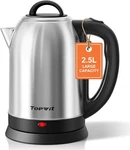 Topwit 2.5L Large Electric Kettle, Bpa Free Stainless Steel Water Boiler & Heate New. Price: $44.58.
