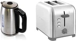 Kenmore Stainless Steel Electric Kettle & 2-SLICE Toaster With Temp Pre-sets New. Price: $262.99.