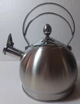 Whistling Kettle Mega Chef Brushed Silver 3 Qt Stainless Steel Teapot Used. Price: $25.49.