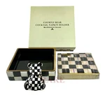 Mackenzie-childs Courtly Check Bear Cocktail Napkin Holder Ceramic New Box. Price: $125.00.