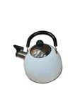 Copco Whistling Stainless Steel Tea Kettle Pot White Enamel Lightly Used. Price: $12.97.