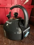 Farberware 2.75 Quart Porcelain Enamel Tea Kettle Black New. Price: $15.99.