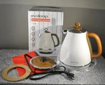 Evoloop 1.7L Electric Kettle, Tea Hot Water Boiler Heater, 120V, Cream New. Price: $49.99.