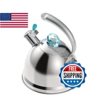 Harriet Tea Kettle Stovetop, 2.5 Quart Whistling Stainless Steel Pot, 3-LAYE New. Price: $84.58.