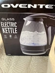 Ovente KG83B Glass Electric Kettle With Filter 1.5 Ltr 1100W Automatic Shut-off Used. Price: $18.00.