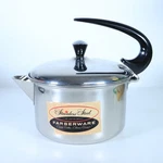 Vtg. Farberware Stainless Steel Teapot Kettle Swoop Handle Mcm New. Price: $39.99.