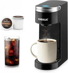 Chulux Slim Single Serve Coffee Maker K-cup Pod Brewer New Sealed Black. Price: $44.49.
