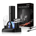 Babonir Electric Wine Opener Set, 7-IN-1 Gift With Charging Base, Foil New. Price: $60.91.